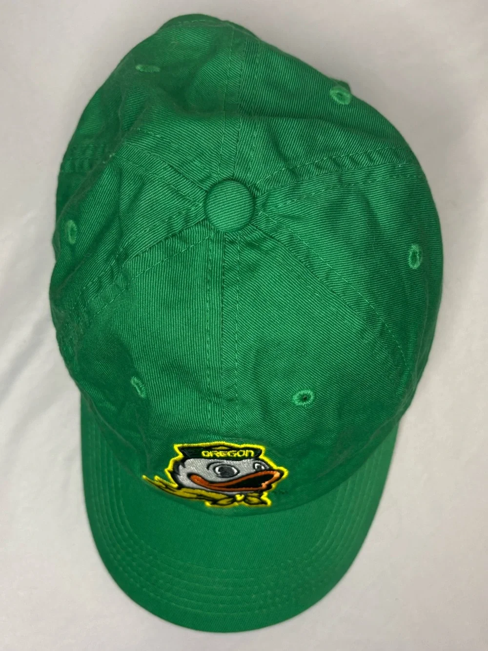 Oregon Ducks Green Duck Logo Baseball Cap